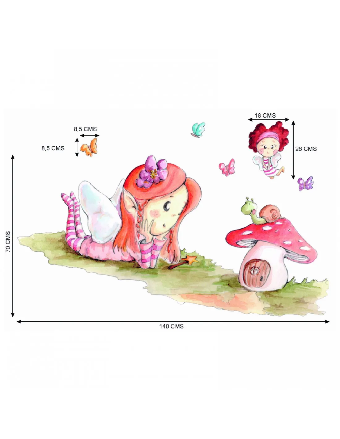 Vinilo infantil Hada Maravilla de Sueños de cigüeña