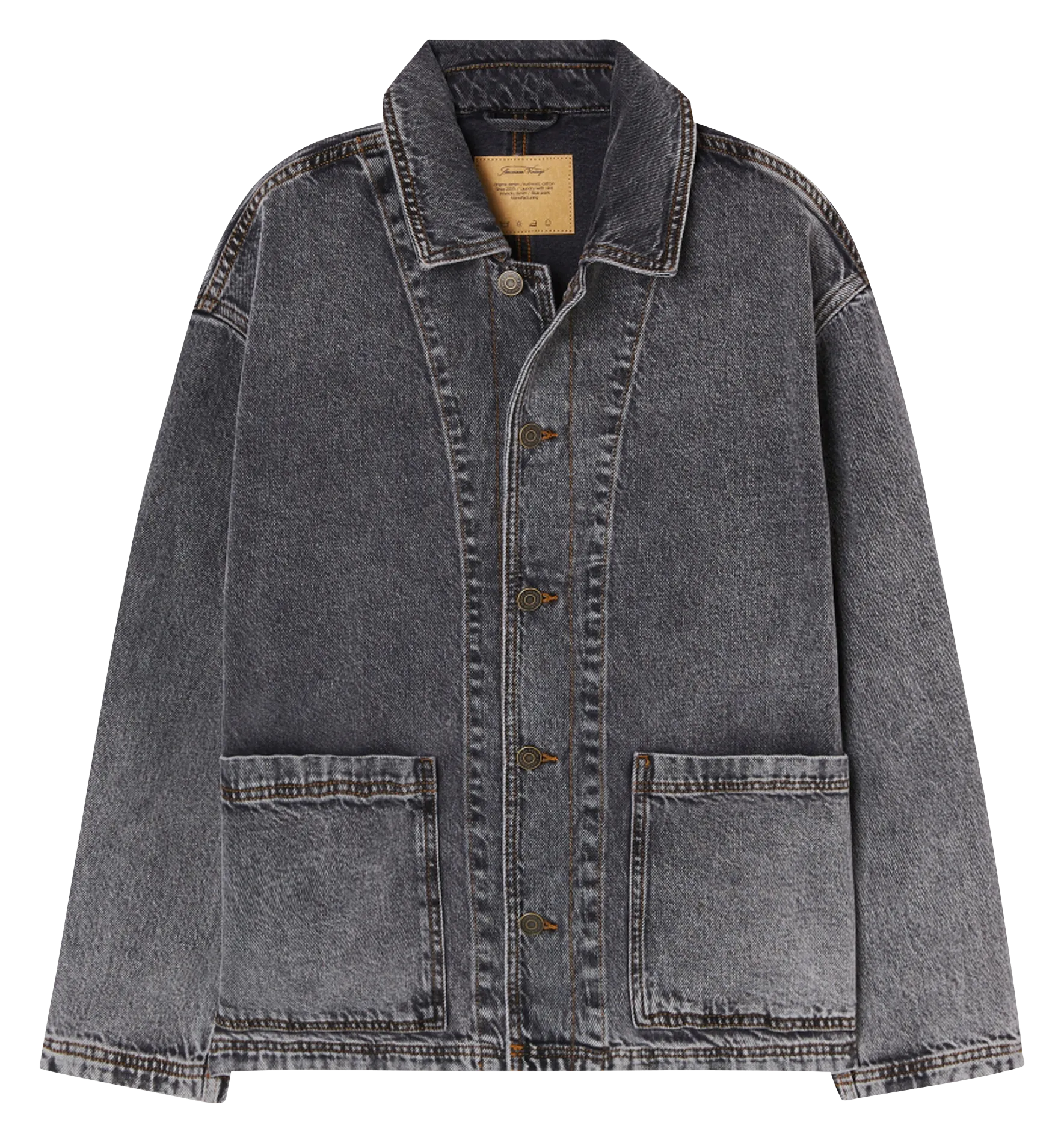 YOPDAY  CHAQUETA VAQUERA DE ALGODóN EN GRIS