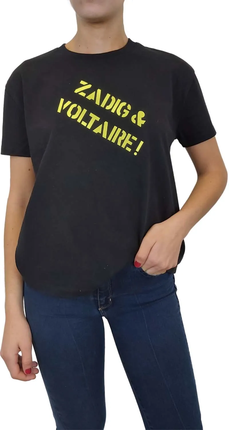 ZADIG & VOLTAIRE POLERA DDYMA BACKSTAGE NEGRA