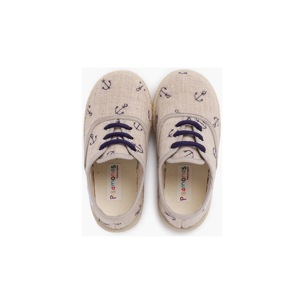 zapatillas anclas cordones de colores