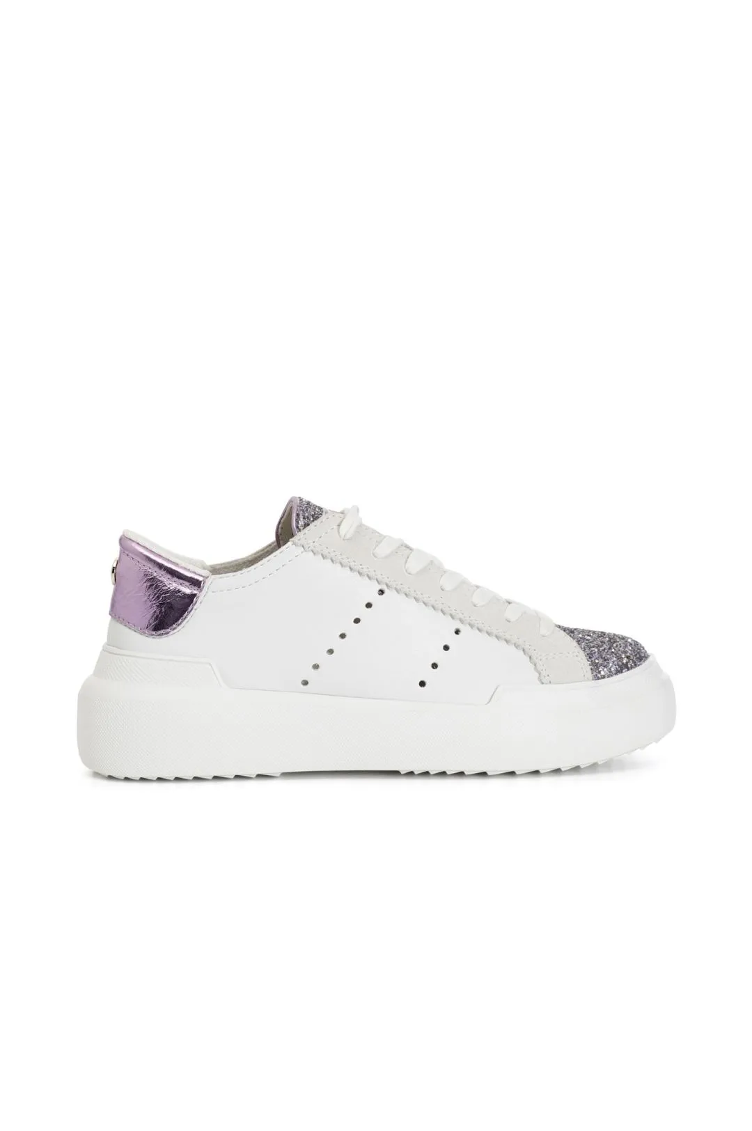zapatillas con cordones white/pink
