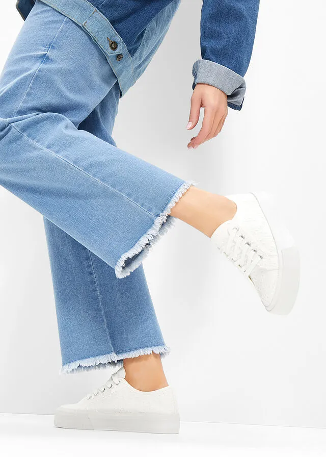 Zapatillas con plataforma Blanco