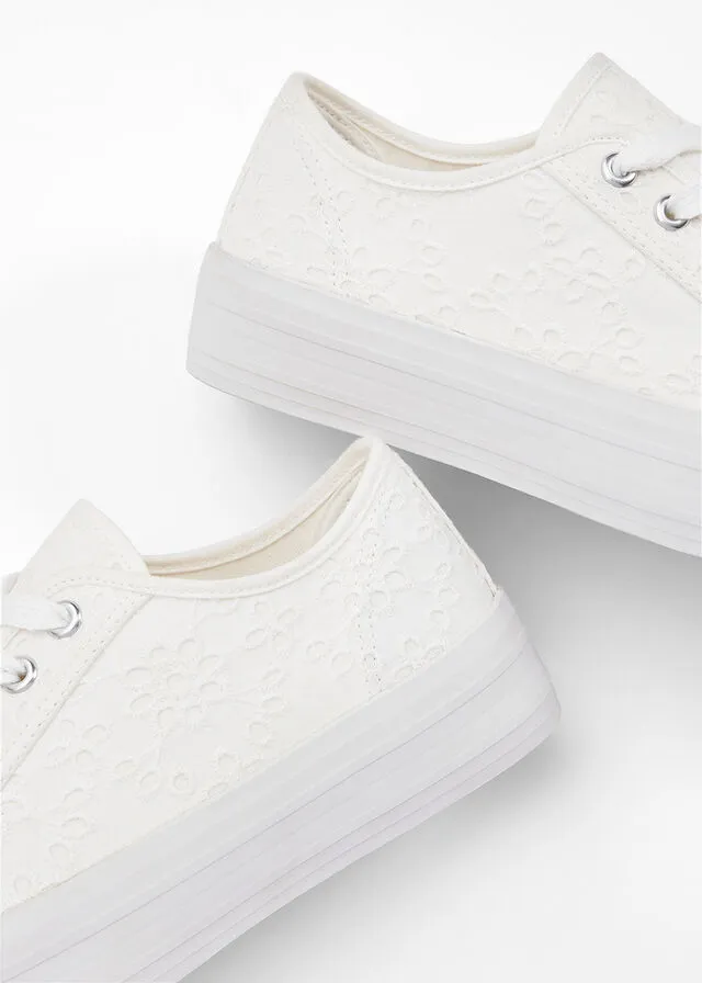Zapatillas con plataforma Blanco
