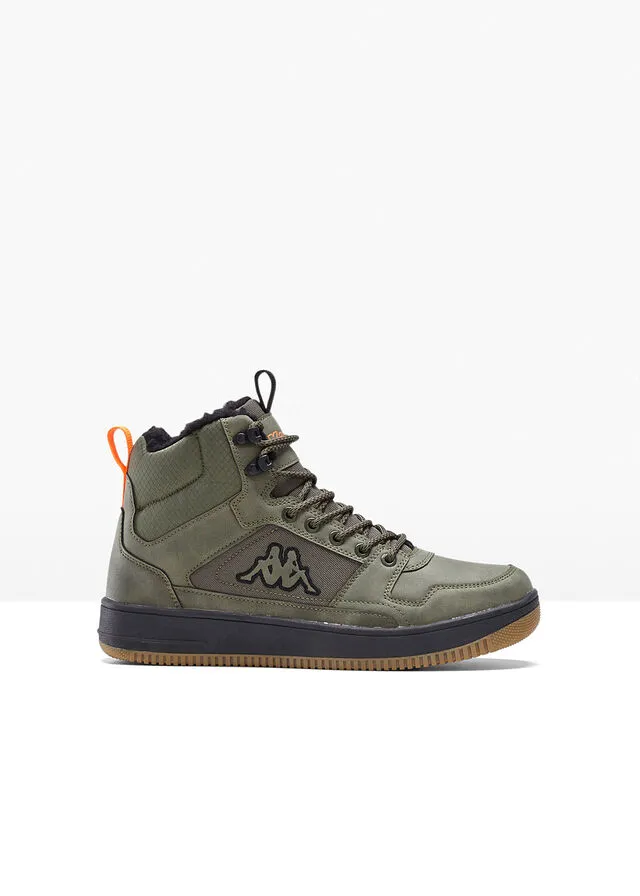 ZAPATILLAS DE CAñA ALTA KAPPA CAQUINEGRO
