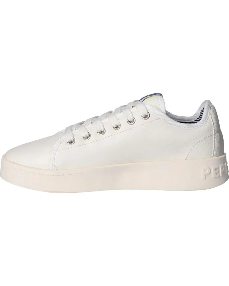Zapatillas deporte de Mujer PEPE JEANS PLS30968 BRIXTON 800 WHITE