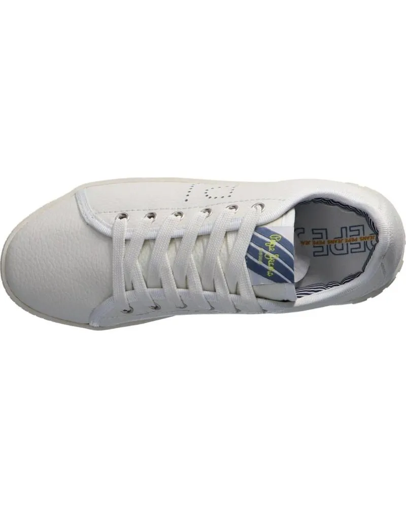 Zapatillas deporte de Mujer PEPE JEANS PLS30968 BRIXTON 800 WHITE