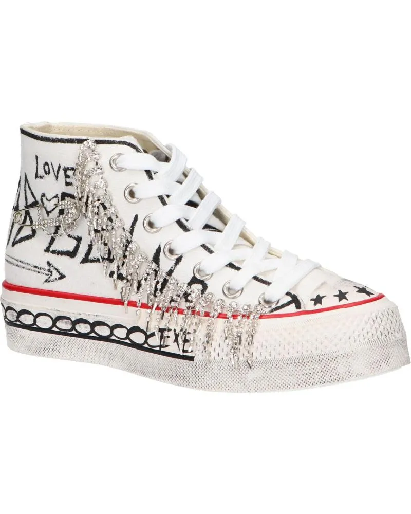 ZAPATILLAS DEPORTE EXE  DE MUJER SY244S  TEXTIL WHITE