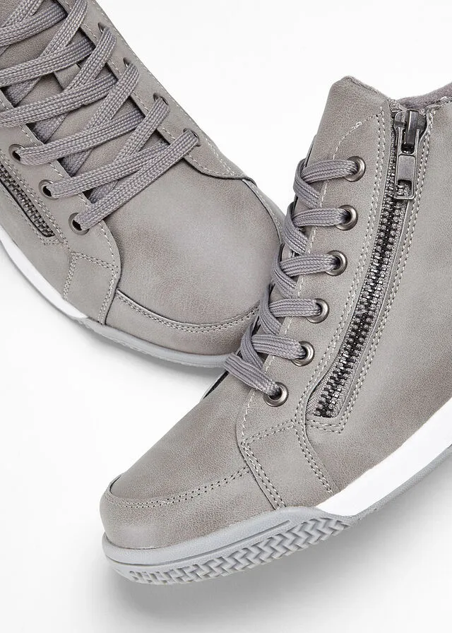 Zapatillas deportivas de caña alta Gris