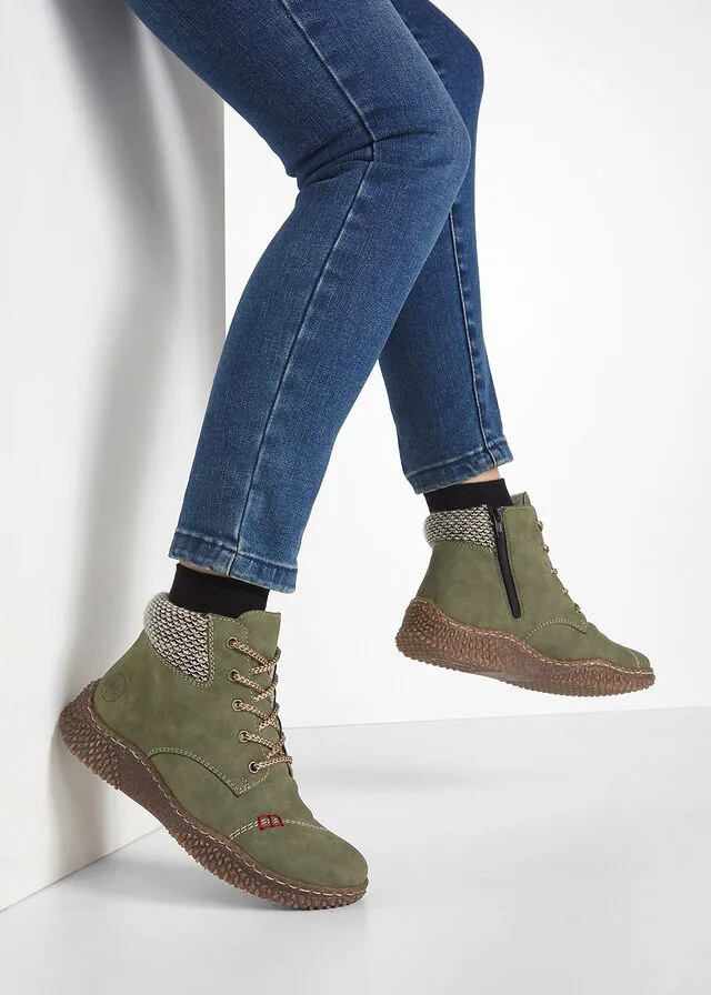 Zapatillas deportivas de caña alta Rieker Caqui