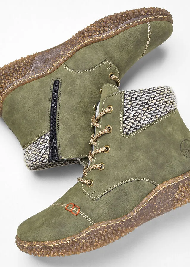 Zapatillas deportivas de caña alta Rieker Caqui