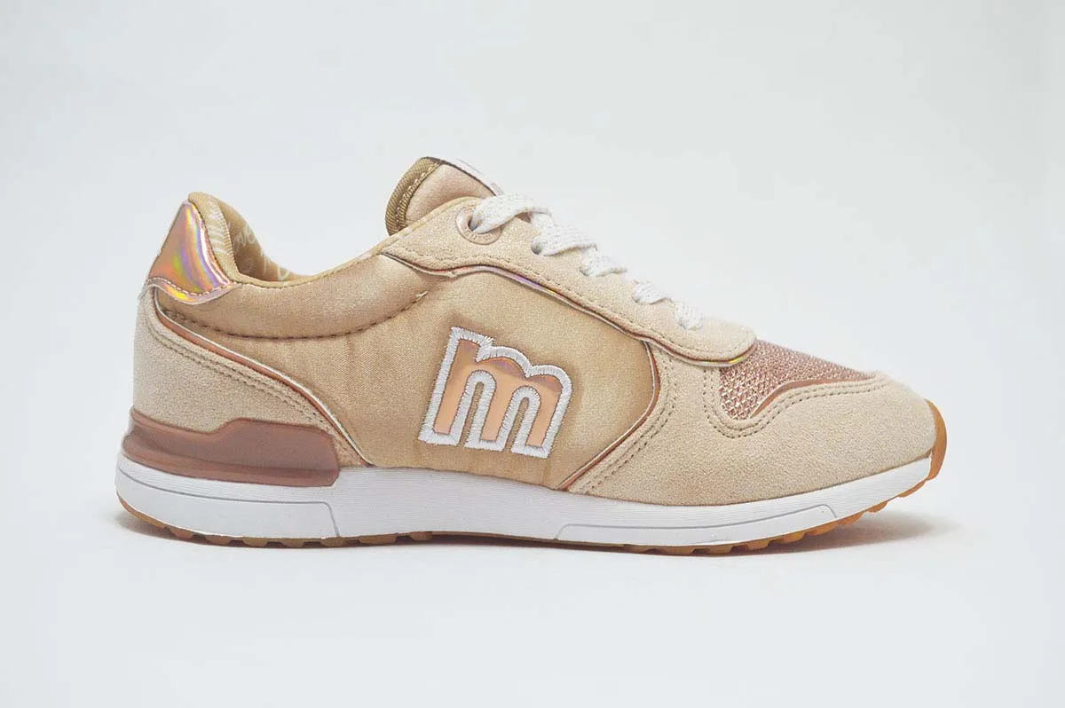 Zapatillas deportivas dorado sin cordones niñas