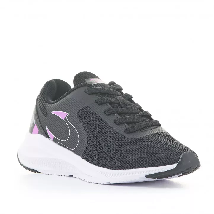 Zapatillas deportivas John Smith negras de cordones con suela blanca