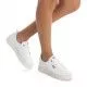Zapatillas deportivas Xti con plataforma con cordones blancas