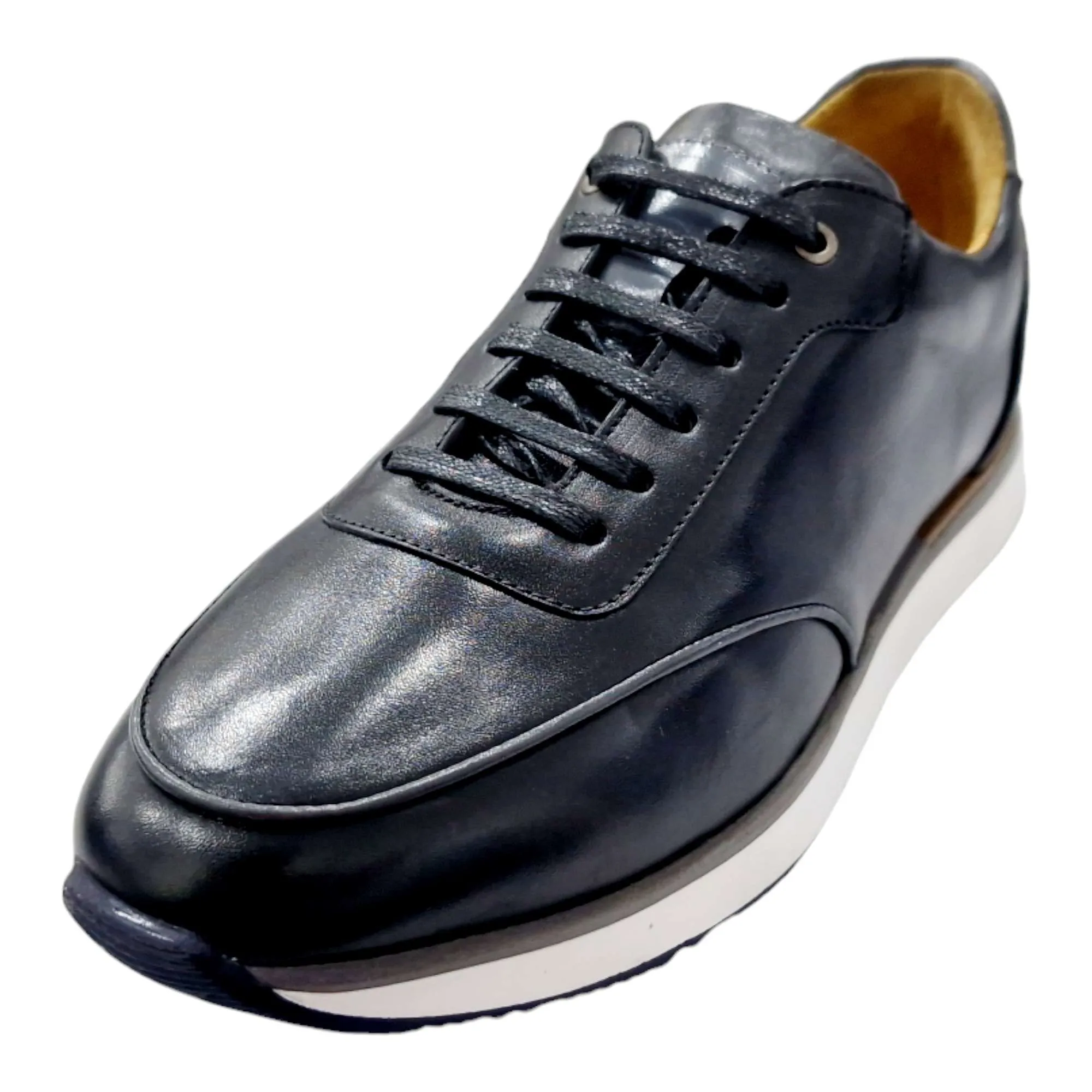 ZAPATILLAS HOMBRE VESTIR PIEL NEGRO NEGRO