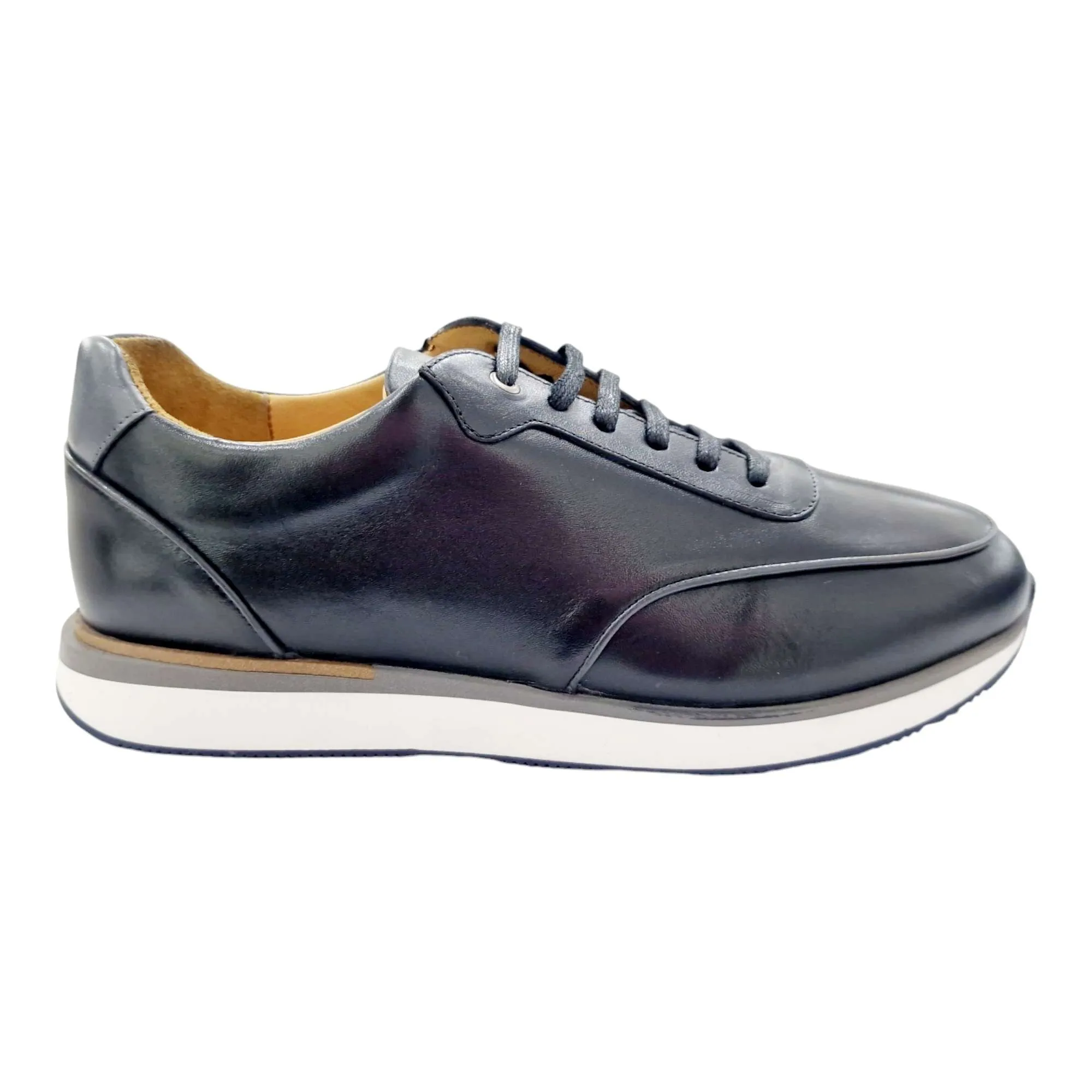 ZAPATILLAS HOMBRE VESTIR PIEL NEGRO NEGRO