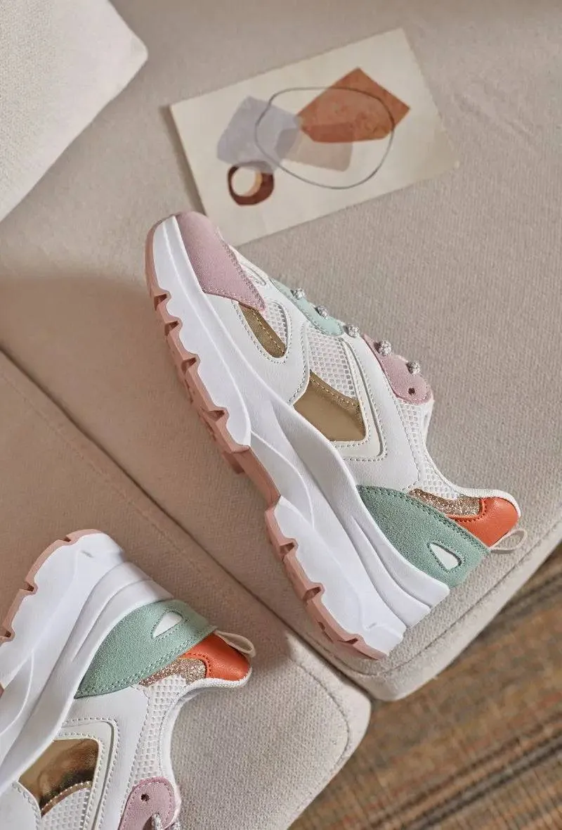 ZAPATILLAS MULTICOLORES CON CORDONES PARA MUJER  BAO