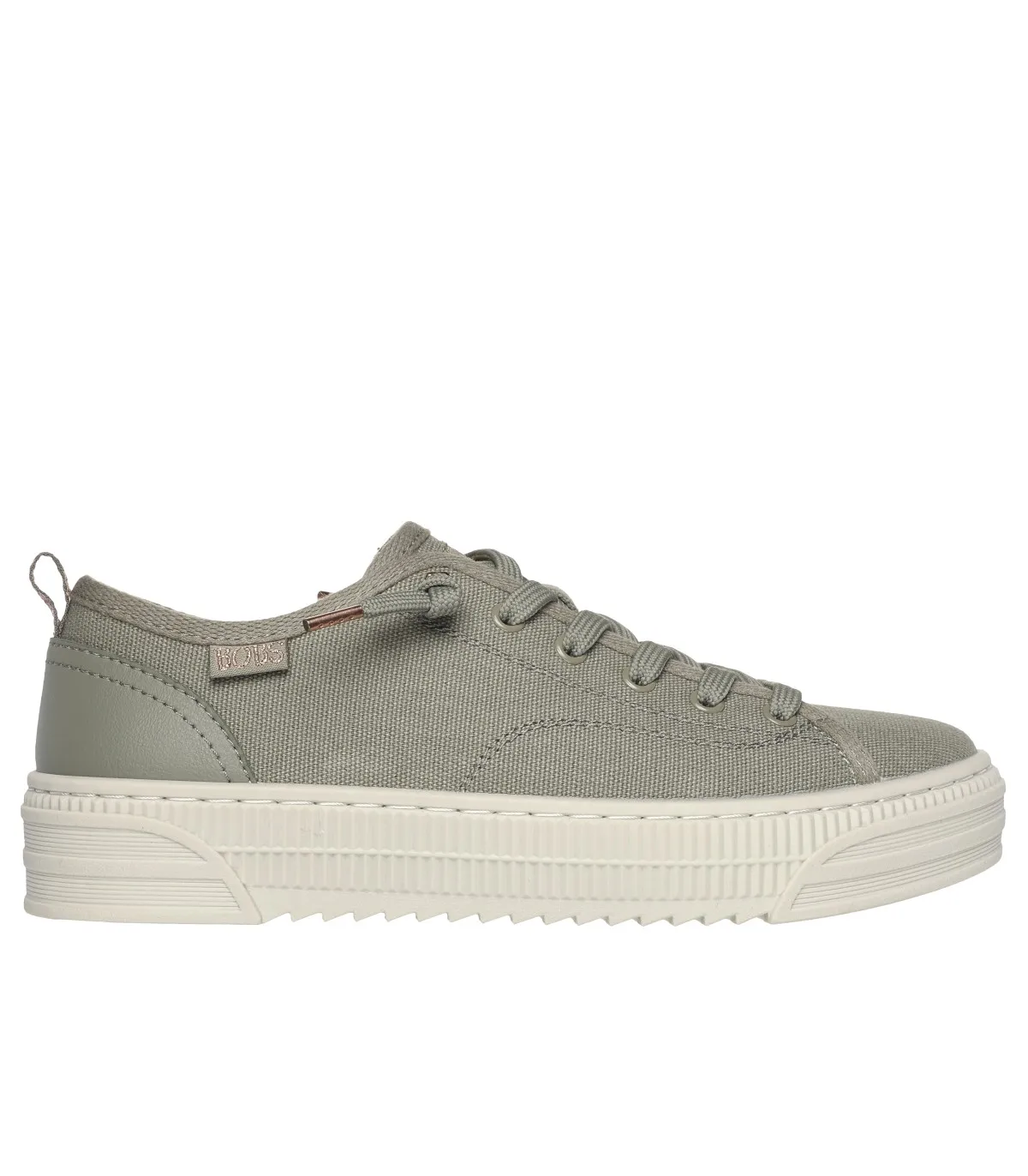 ZAPATILLAS PLATAFORMA CON CORDONES SKECHERS BOBSCOPA 114640 VERDE