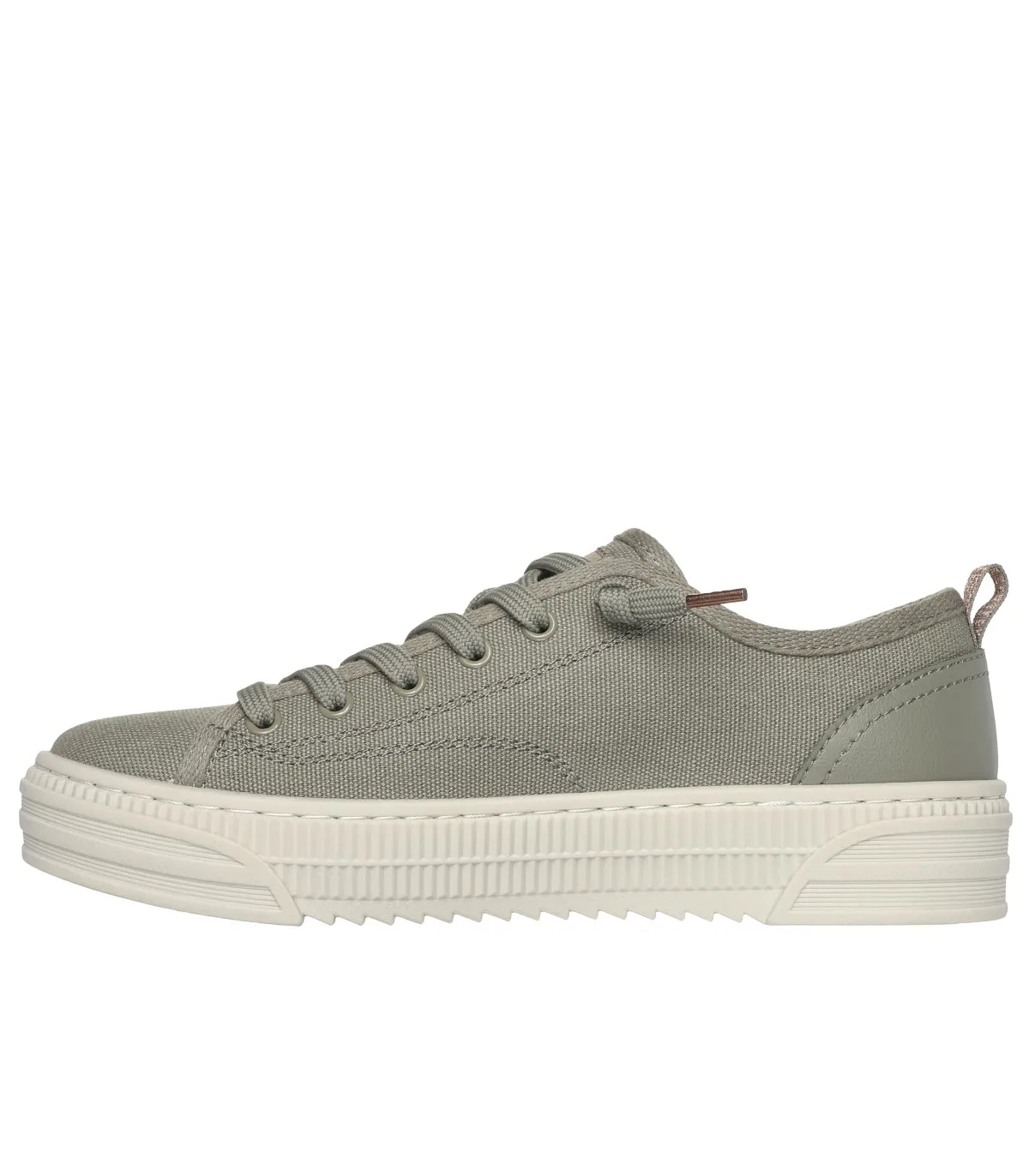 ZAPATILLAS PLATAFORMA CON CORDONES SKECHERS BOBSCOPA 114640 VERDE