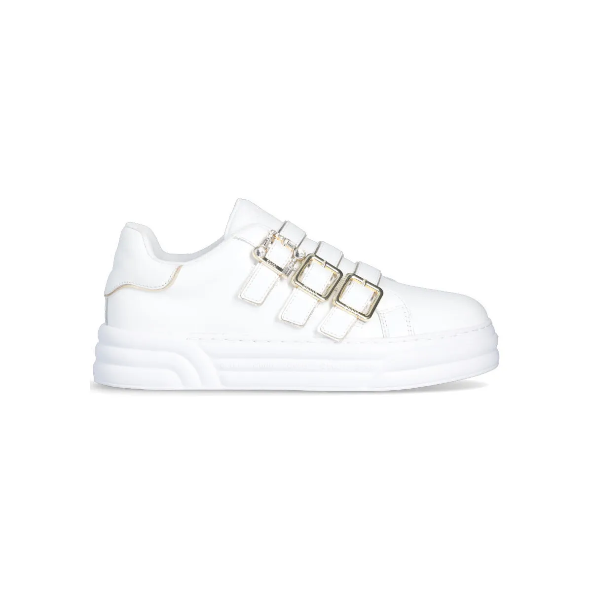 Zapatillas sin cordones con hebilla decorativa