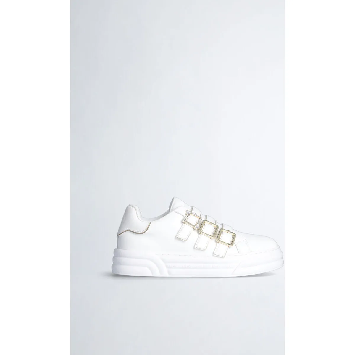 Zapatillas sin cordones con hebilla decorativa