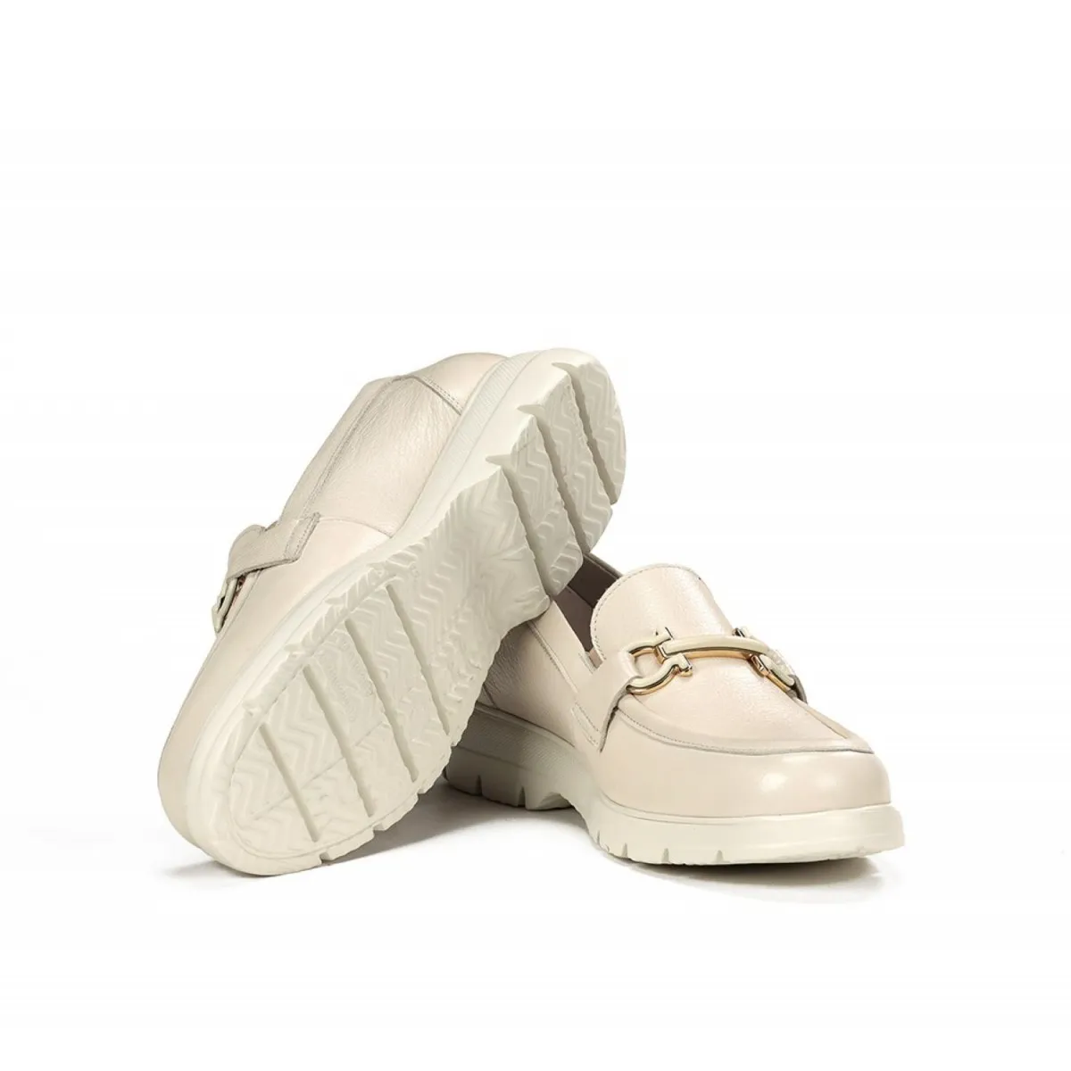 Zapato mocasín de mujer Fluchos Gladis en crudo F1936