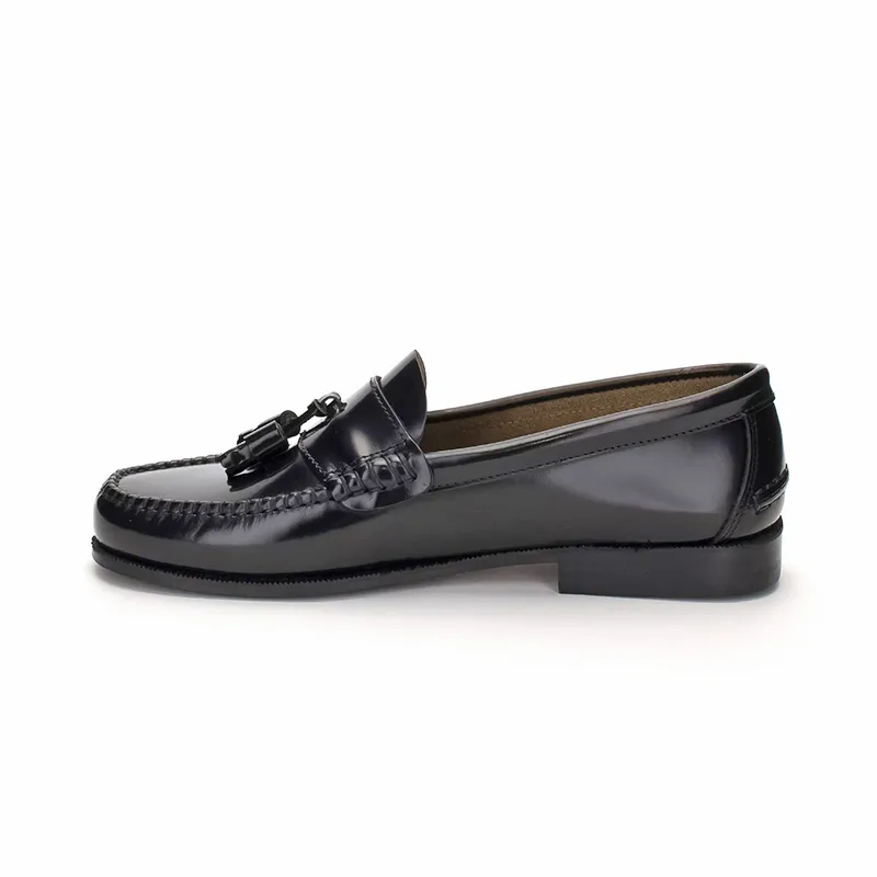 Zapatos Castellanos Hombre Piel Borlas 302 Negro, de Latino