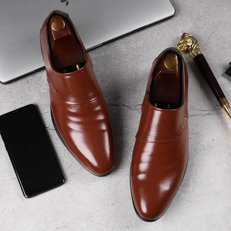 Zapatos De Negocio Con Punta Para Hombre