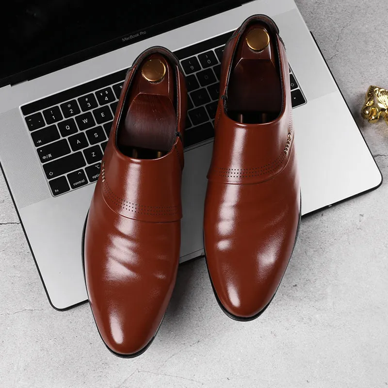 Zapatos De Negocio Con Punta Para Hombre