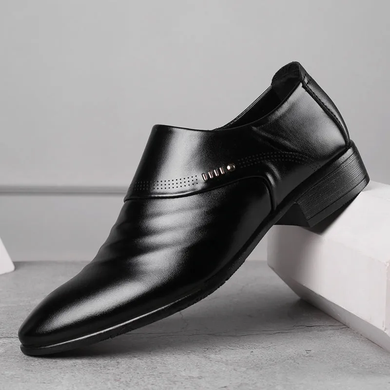 Zapatos De Negocio Con Punta Para Hombre