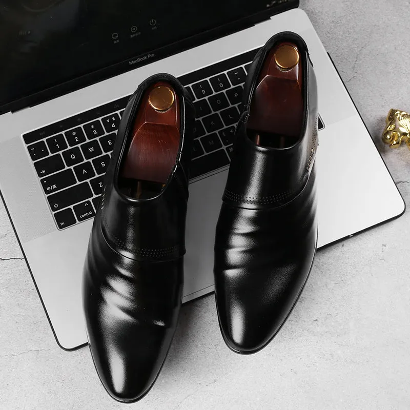 Zapatos De Negocio Con Punta Para Hombre