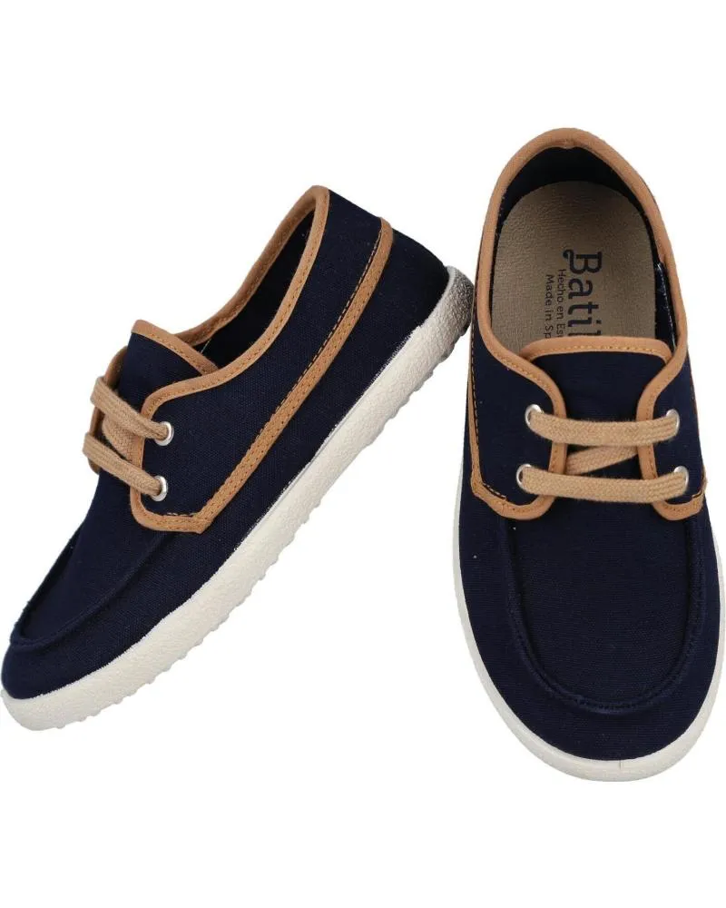 ZAPATOS DE NIñO BATILAS 418001E ZAPATILLAS DE LONA PARA NIÑO AZUL