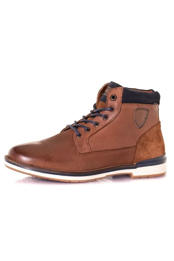 Zapatos De Piel Hombre Redskins Accro Brandy Marine