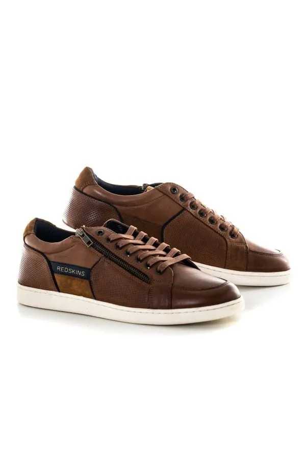 Zapatos De Piel Hombre Redskins Distrait Cognac Marine