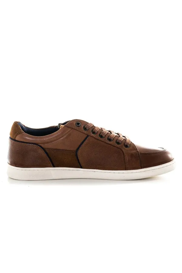 Zapatos De Piel Hombre Redskins Distrait Cognac Marine