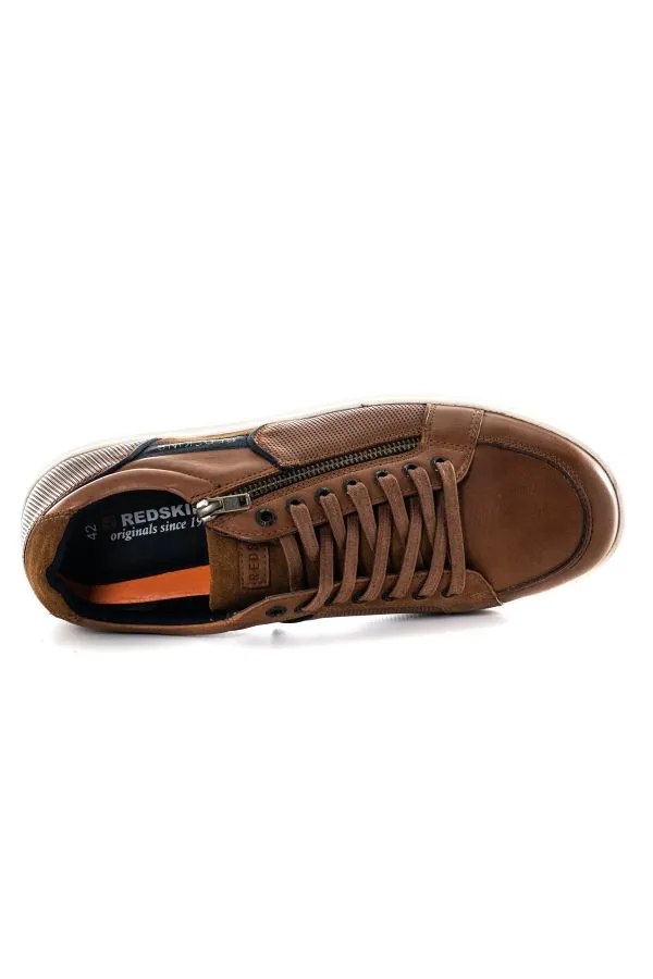 Zapatos De Piel Hombre Redskins Distrait Cognac Marine