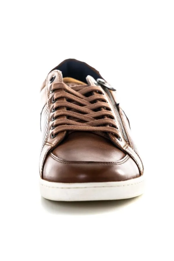 Zapatos De Piel Hombre Redskins Distrait Cognac Marine