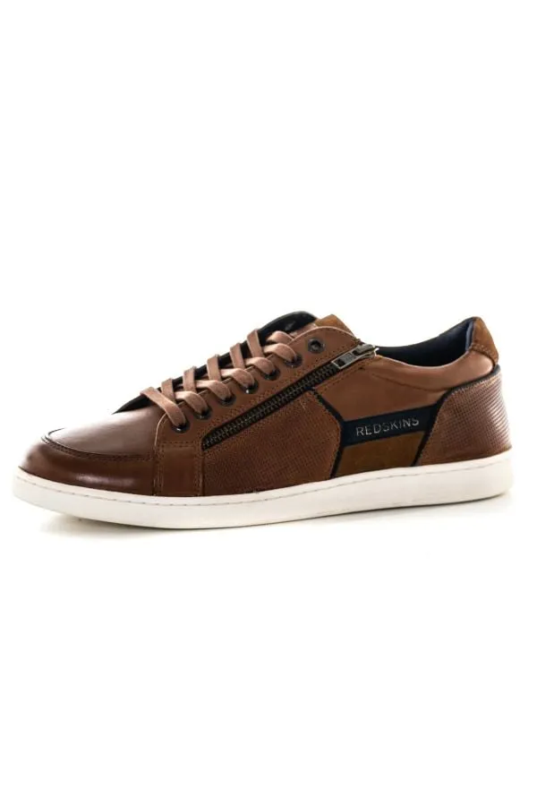 Zapatos De Piel Hombre Redskins Distrait Cognac Marine