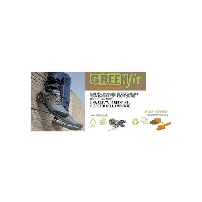 Zapatos de seguridad Cofra Mega S3 SRC Green fit