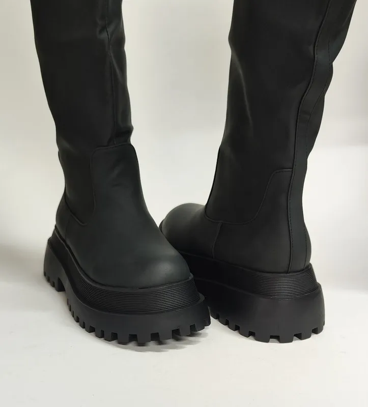 Zapatos Mim ROMA piel vegana negro
