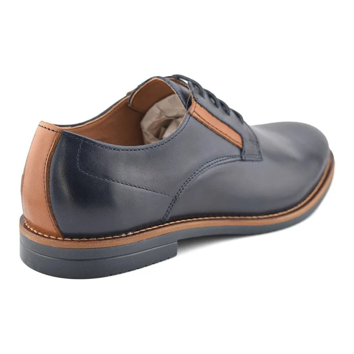 Zapatos para hombre de piel azules by